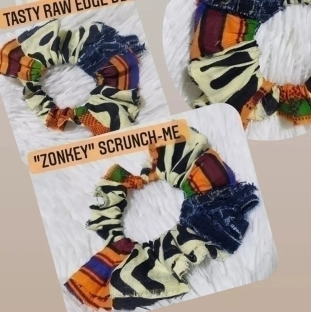 TASTY RAW EDGE KENTE & DENIM-